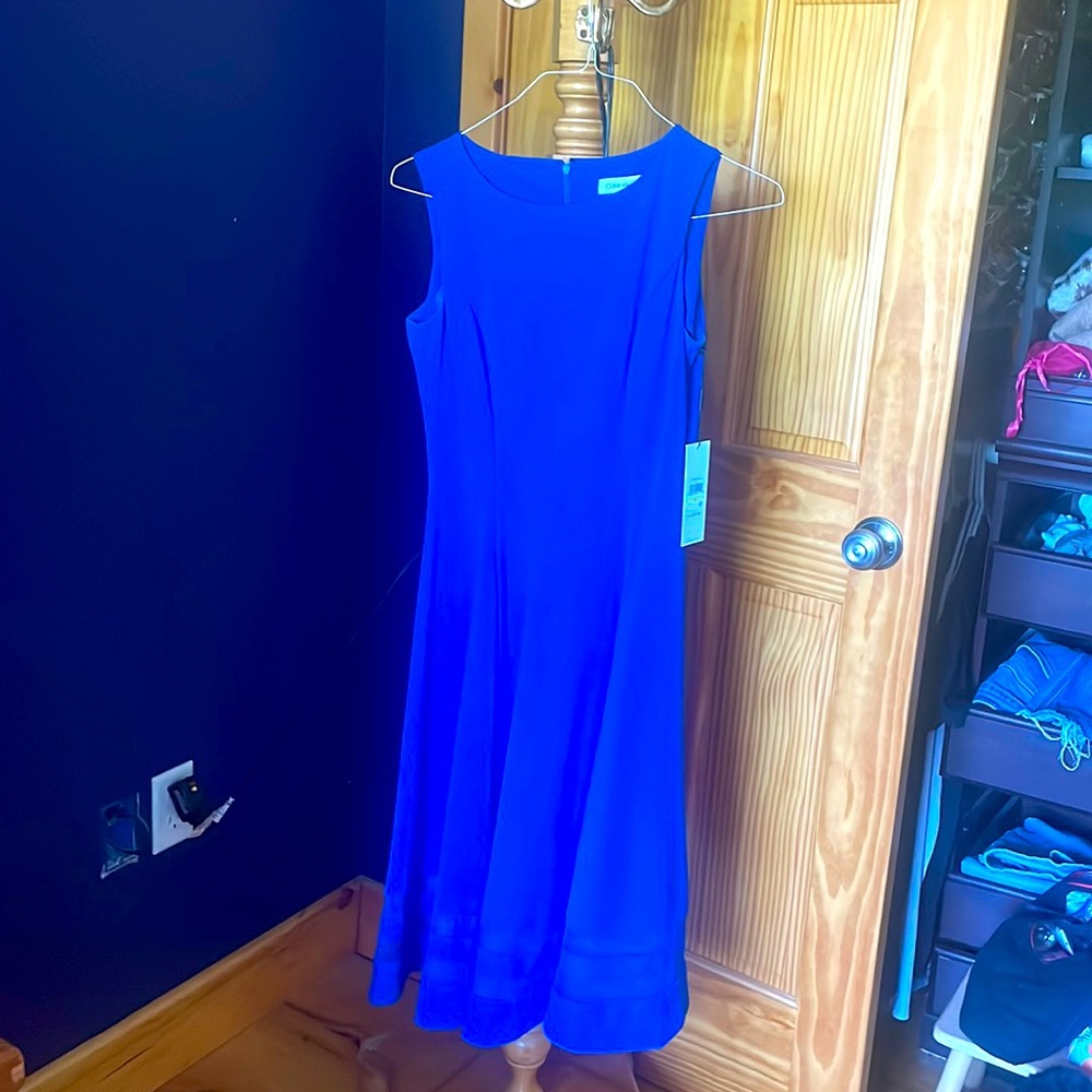 Calvin Klein royal blue dress